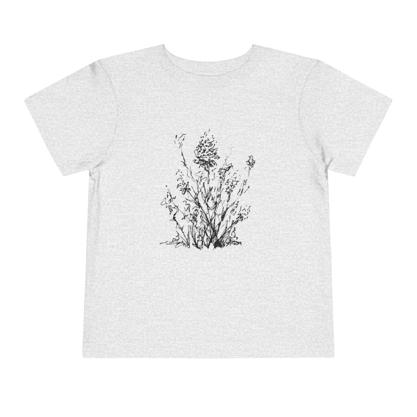 Flower Sketch #1, Toddler Short Sleeve Tee