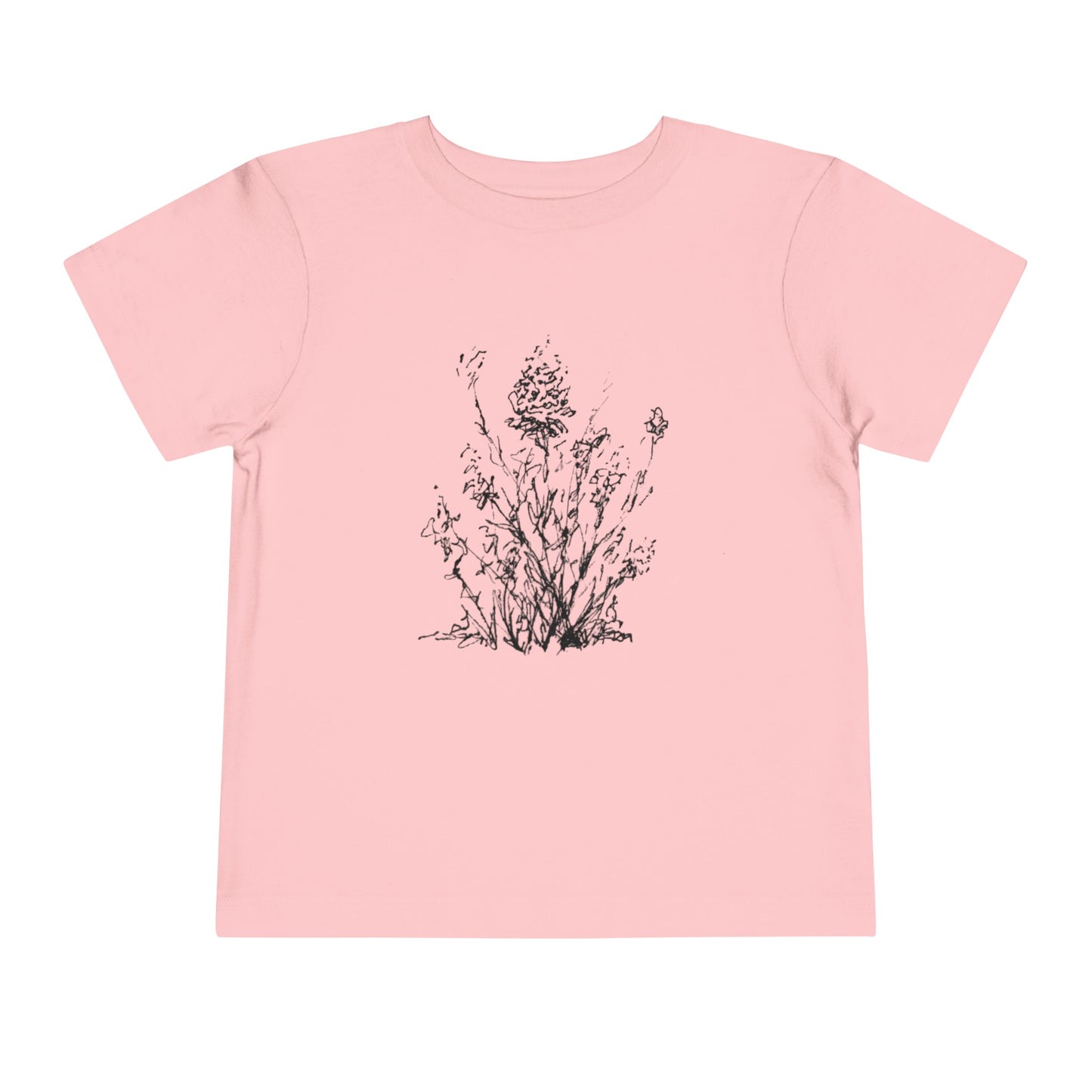 Flower Sketch #1, Toddler Short Sleeve Tee