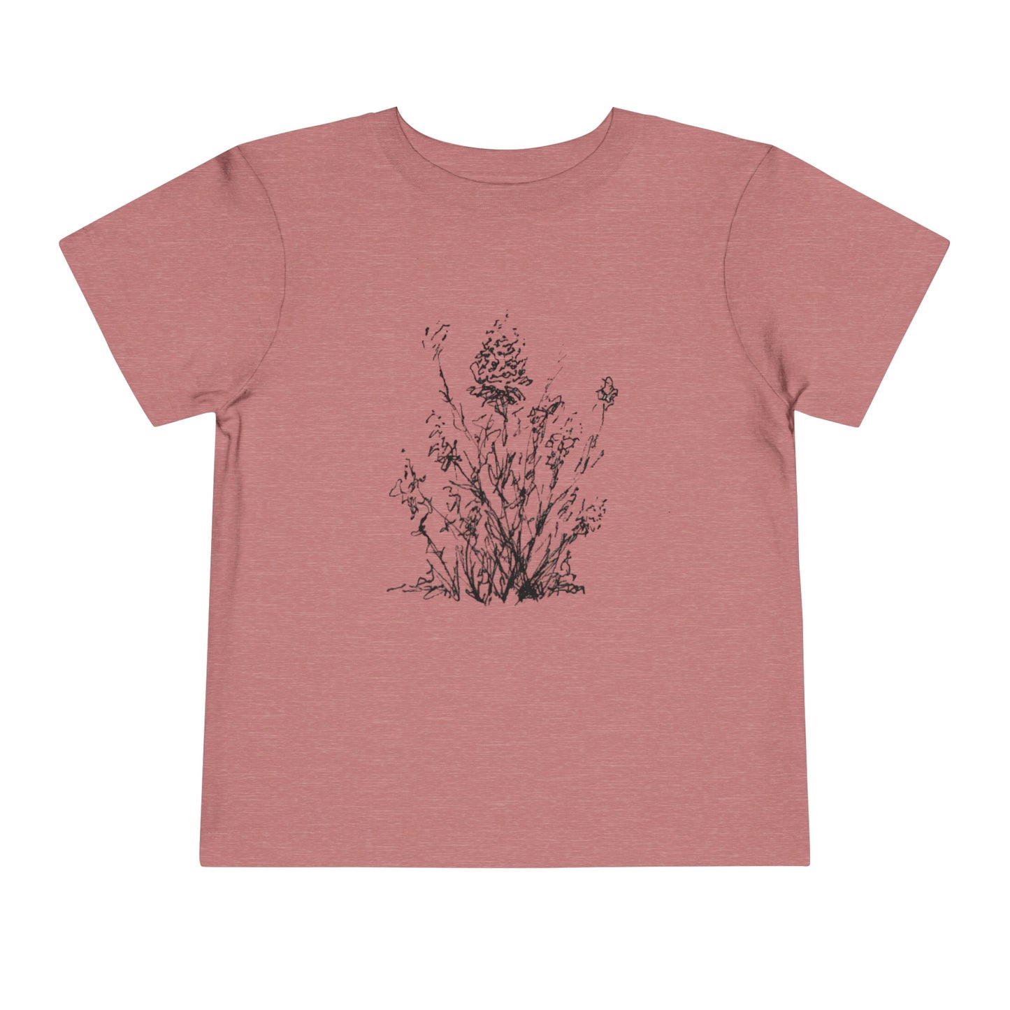 Flower Sketch #1, Toddler Short Sleeve Tee