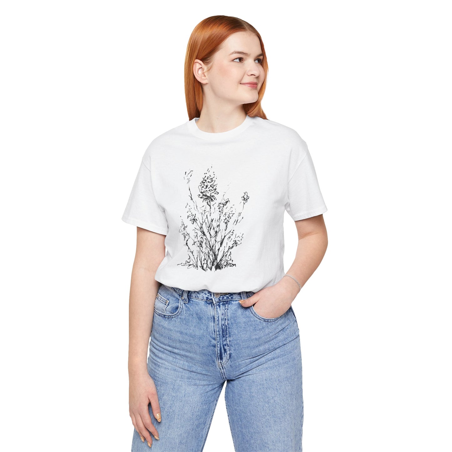 Flower Sketch #1 Short Sleeve Tee