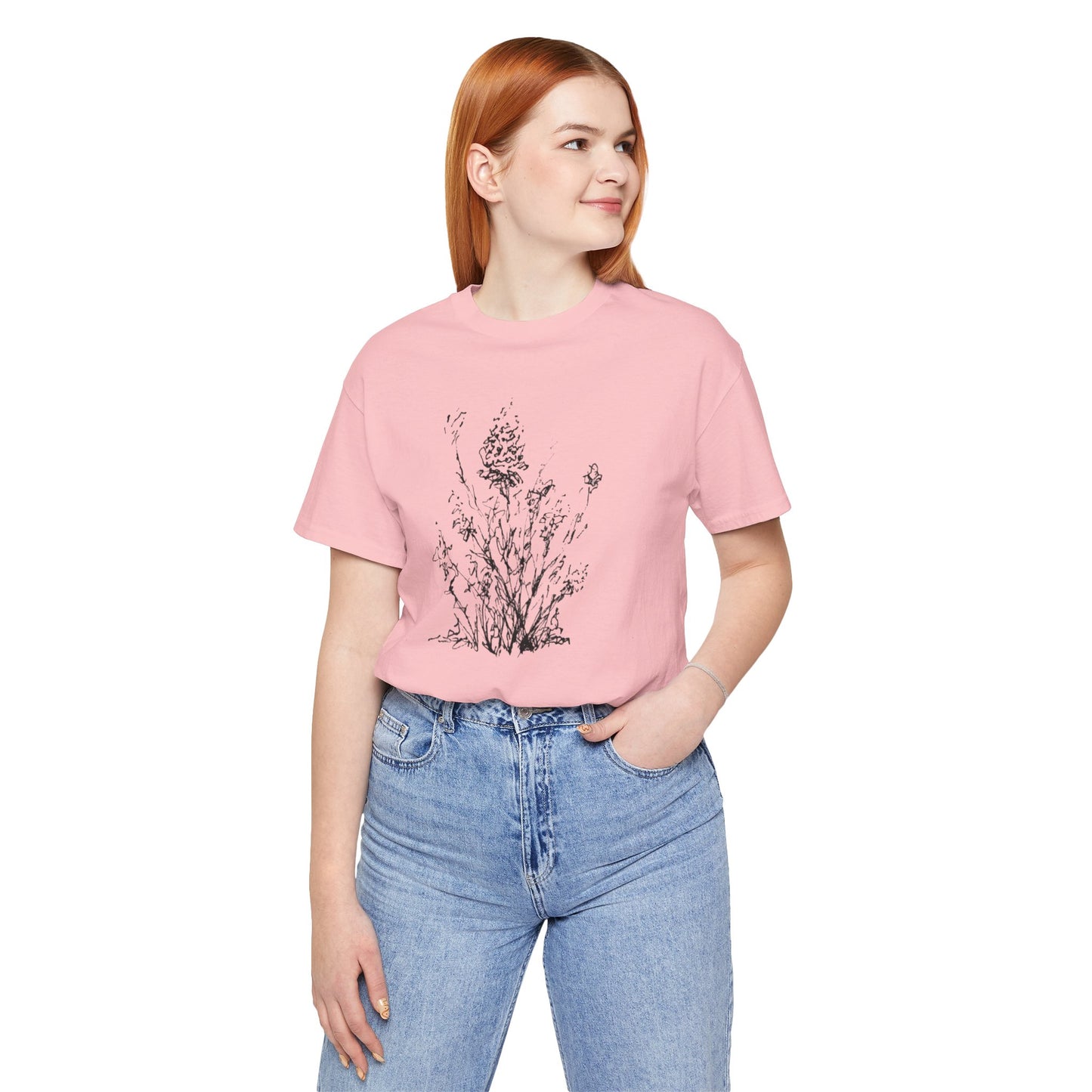 Flower Sketch #1 Short Sleeve Tee