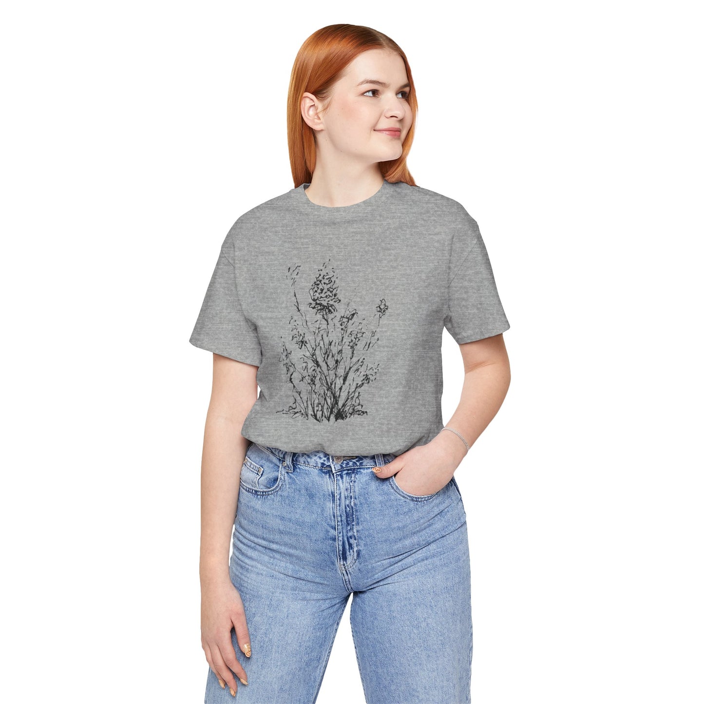 Flower Sketch #1 Short Sleeve Tee