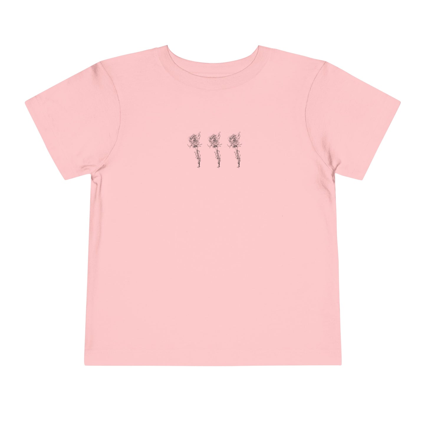 Rose Sketch Toddler Short Sleeve Tee