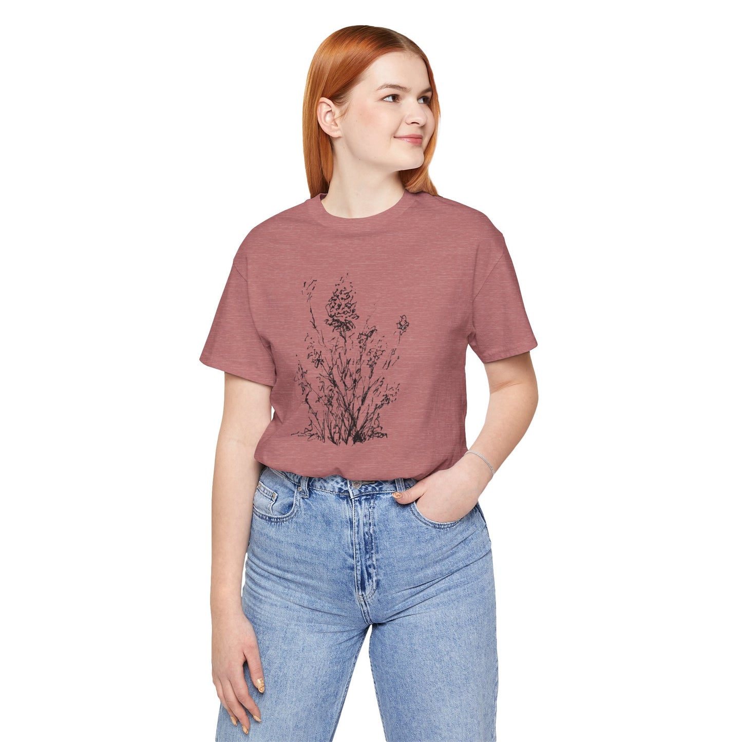 Flower Sketch #1 Short Sleeve Tee