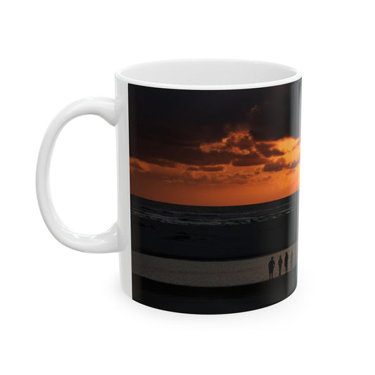 Oregon Coast Sunset White Ceramic Mug