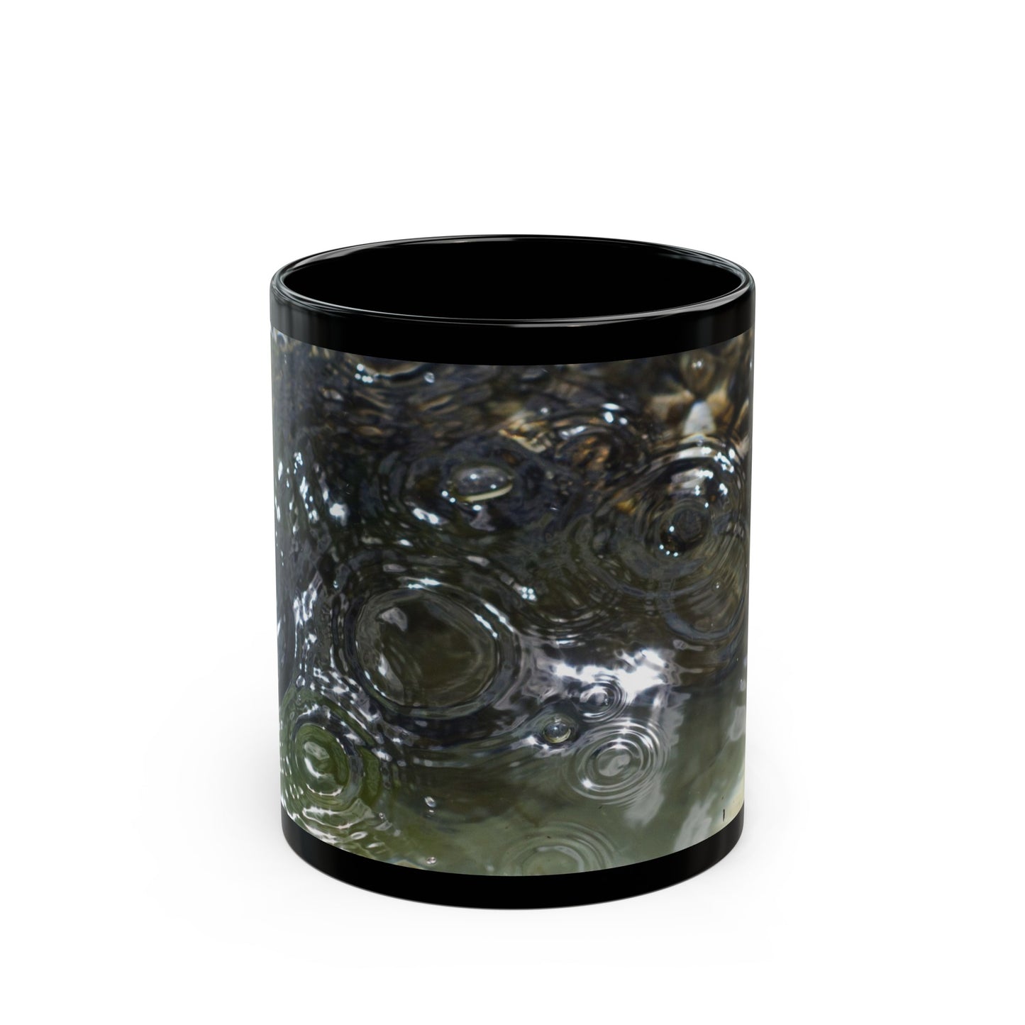 Ripples in Water Black Mug