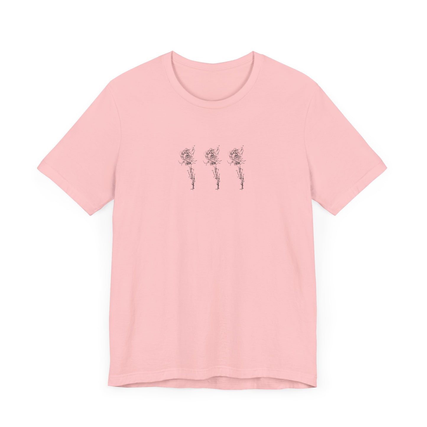 Rose Sketch Short Sleeve Tee