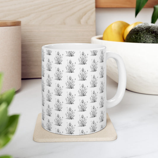 Flower Sketch 1 Mug