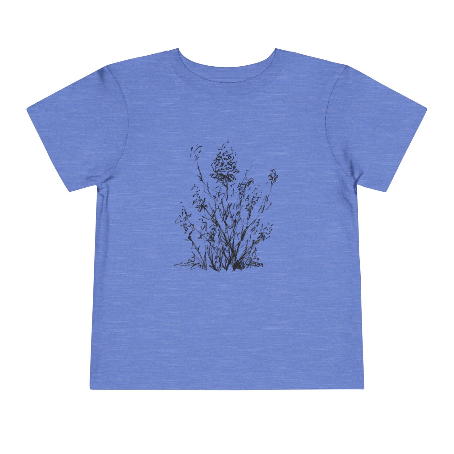 Flower Sketch #1, Toddler Short Sleeve Tee