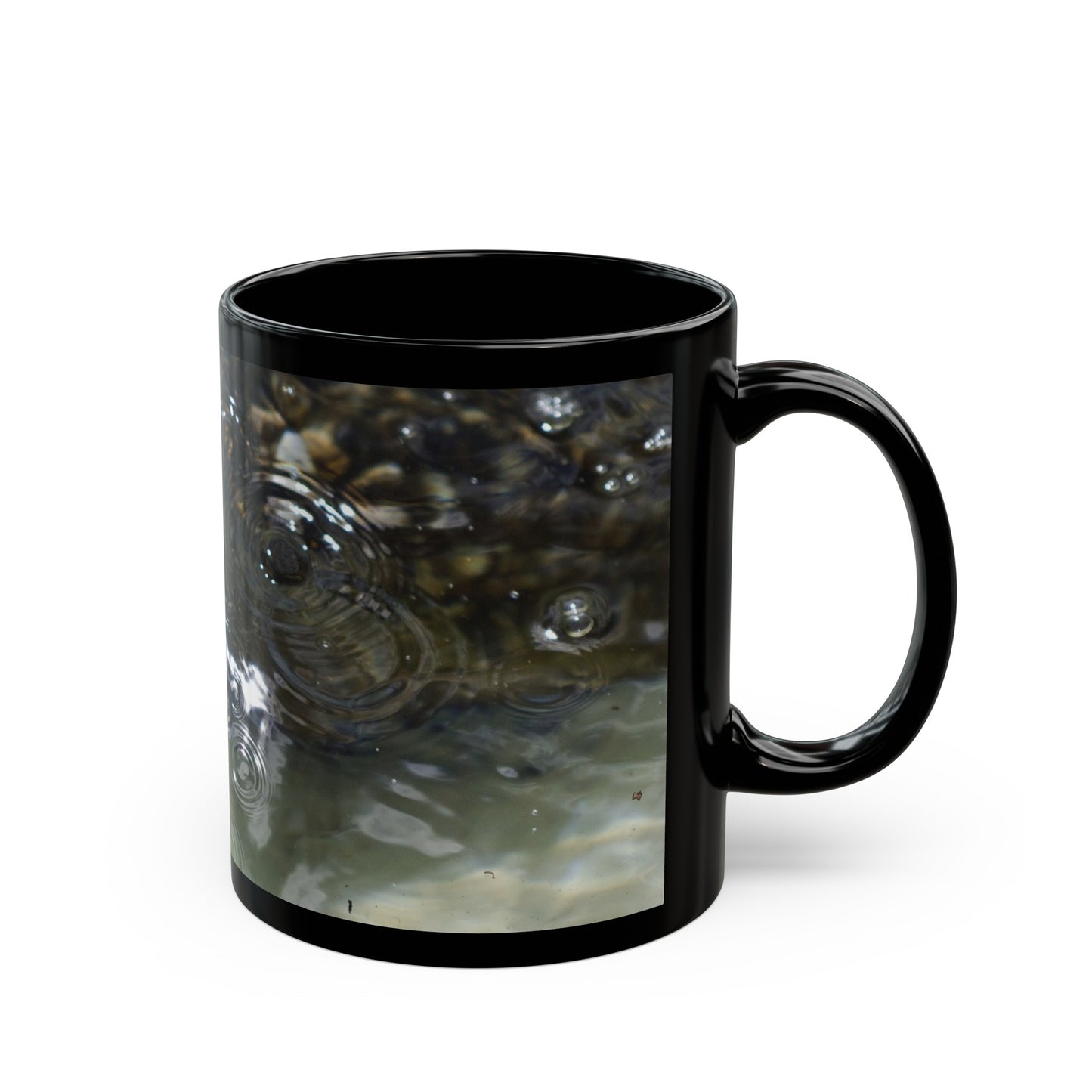 Ripples in Water Black Mug