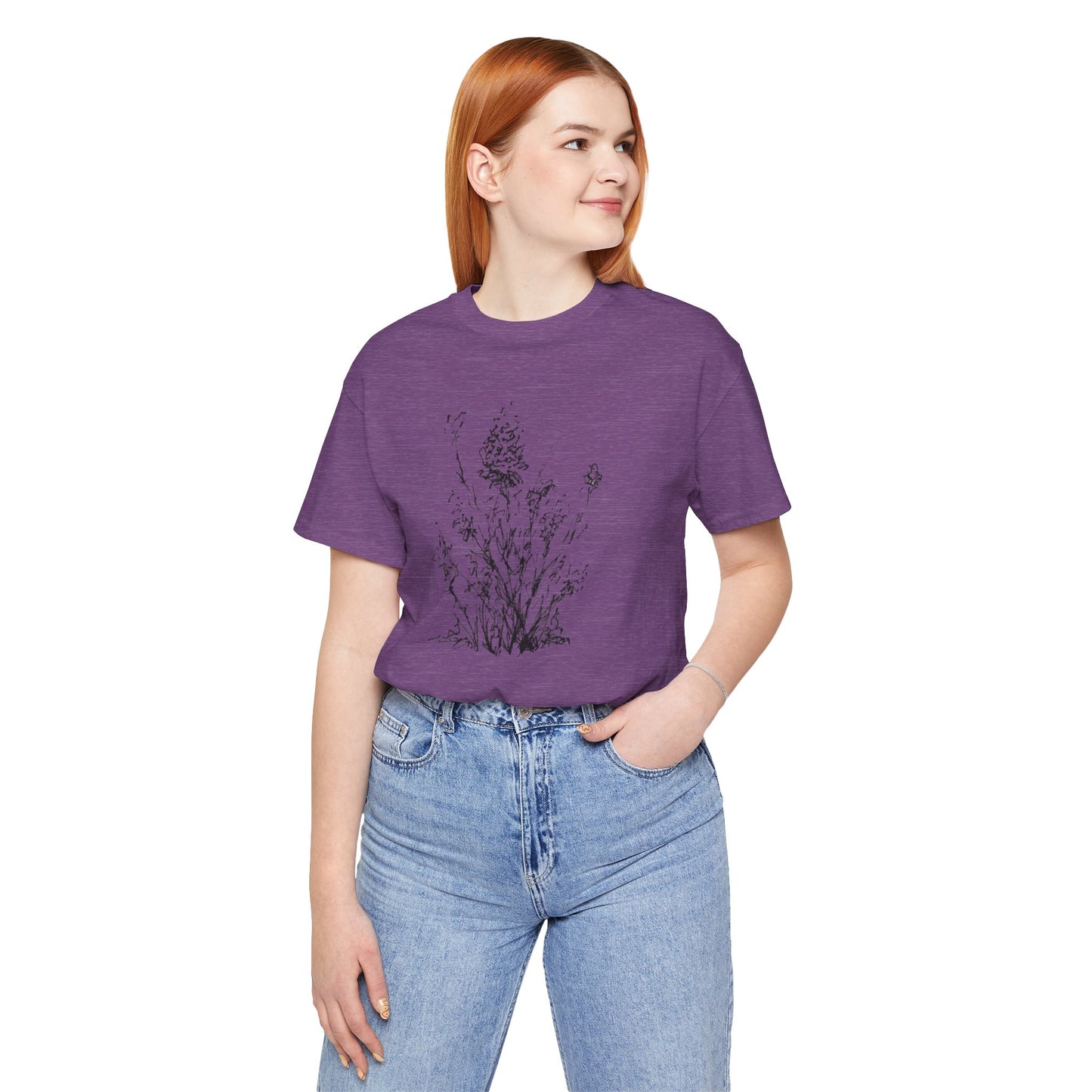 Flower Sketch #1 Short Sleeve Tee