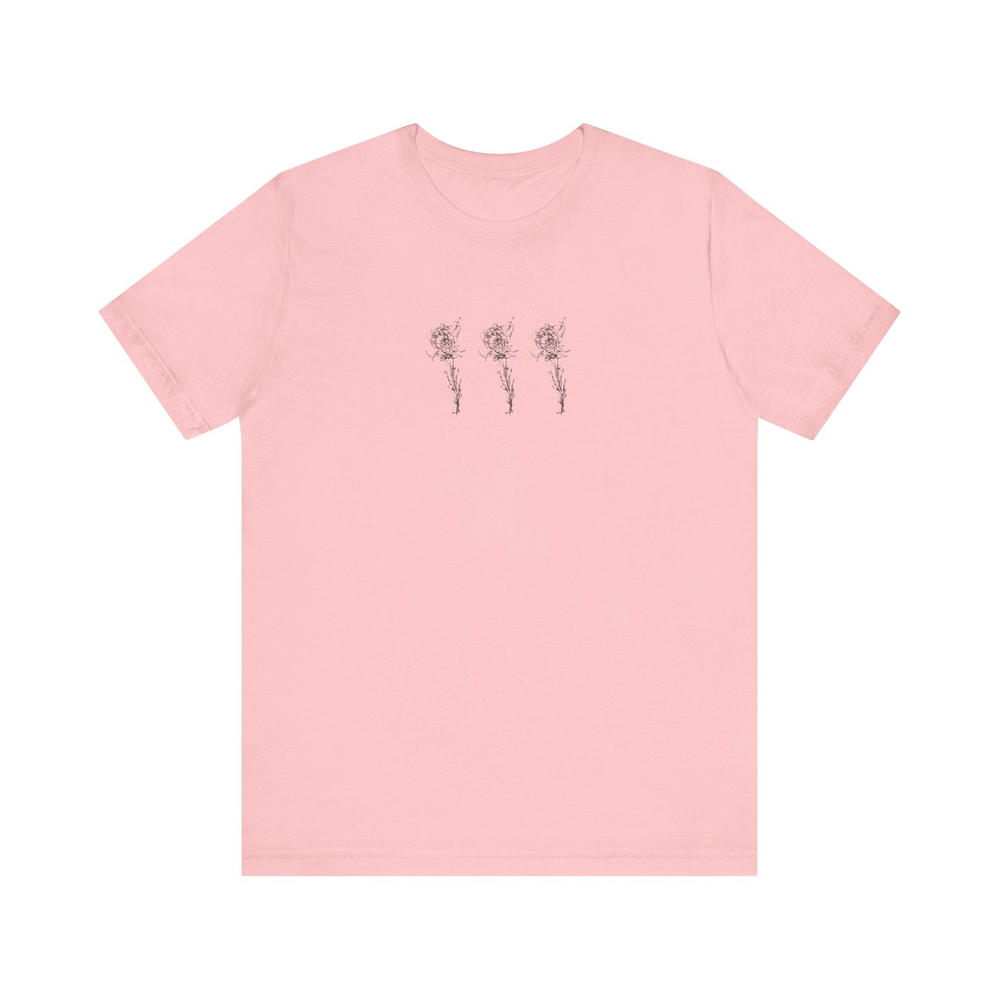 Rose Sketch Short Sleeve Tee