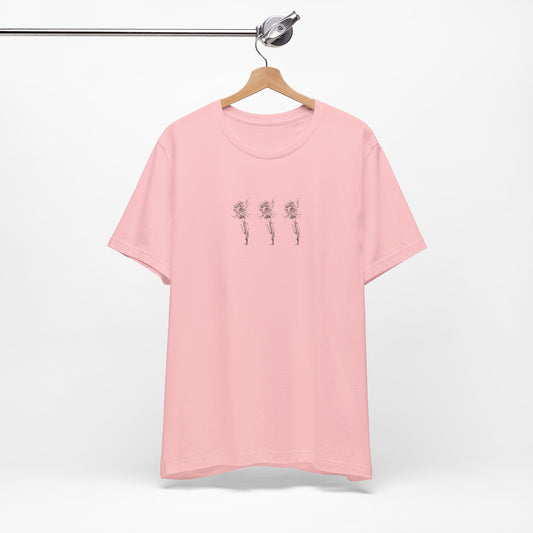 Rose Sketch Short Sleeve Tee