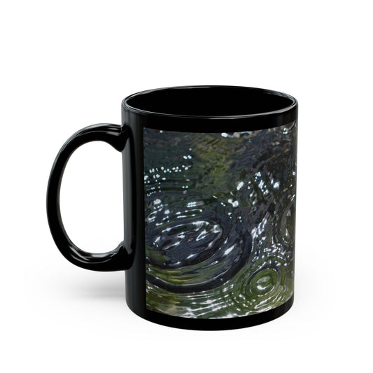 Ripples in Water Black Mug