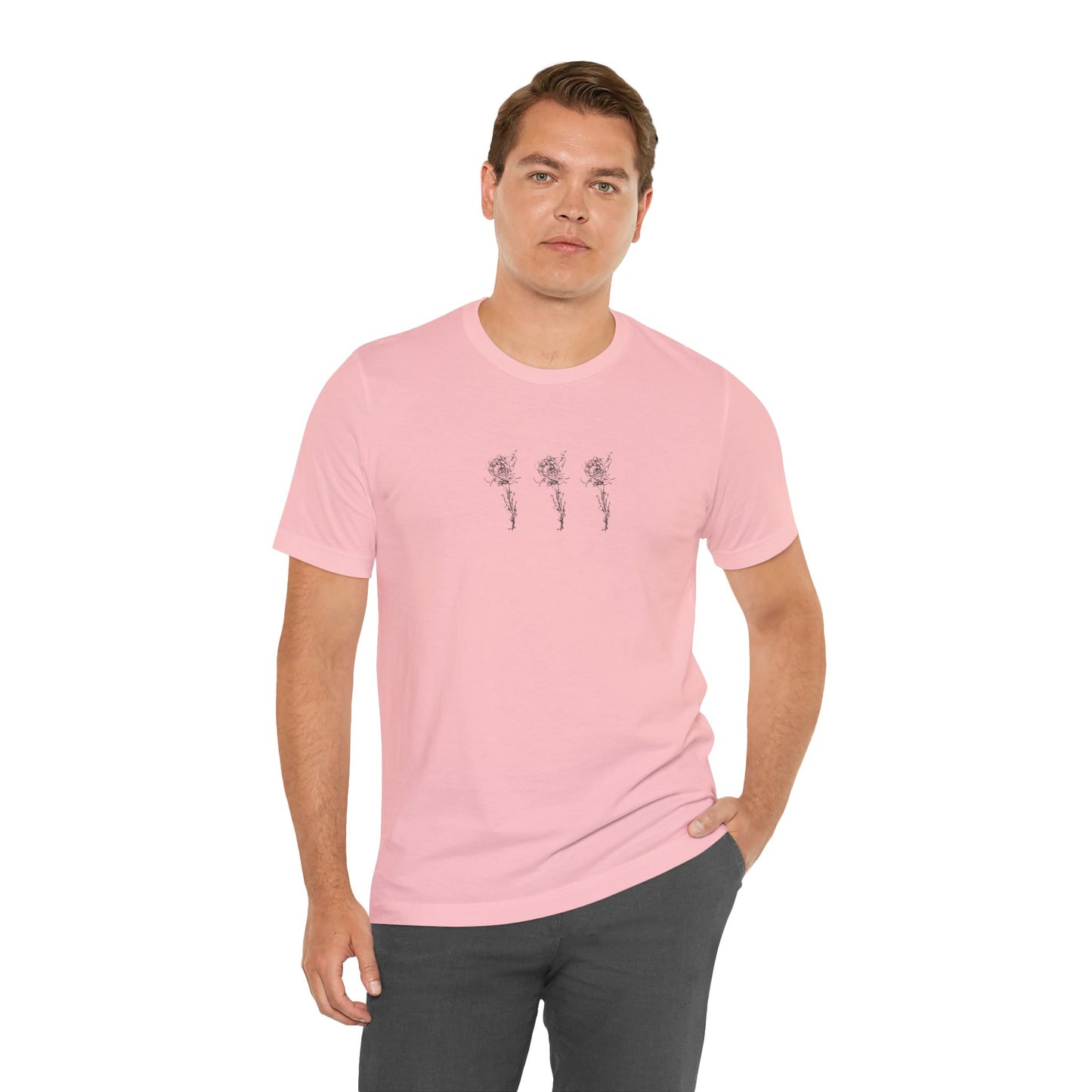 Rose Sketch Short Sleeve Tee