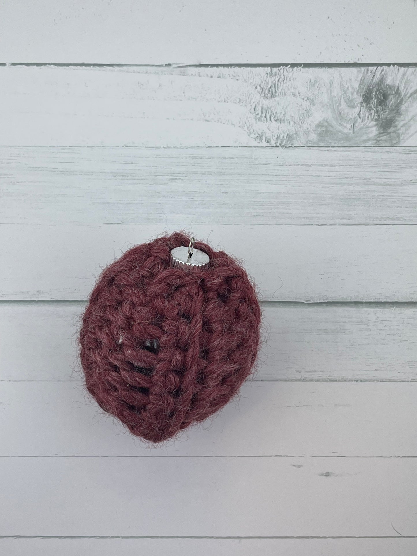 Maroon Crochet Ornament Set in Small (4)